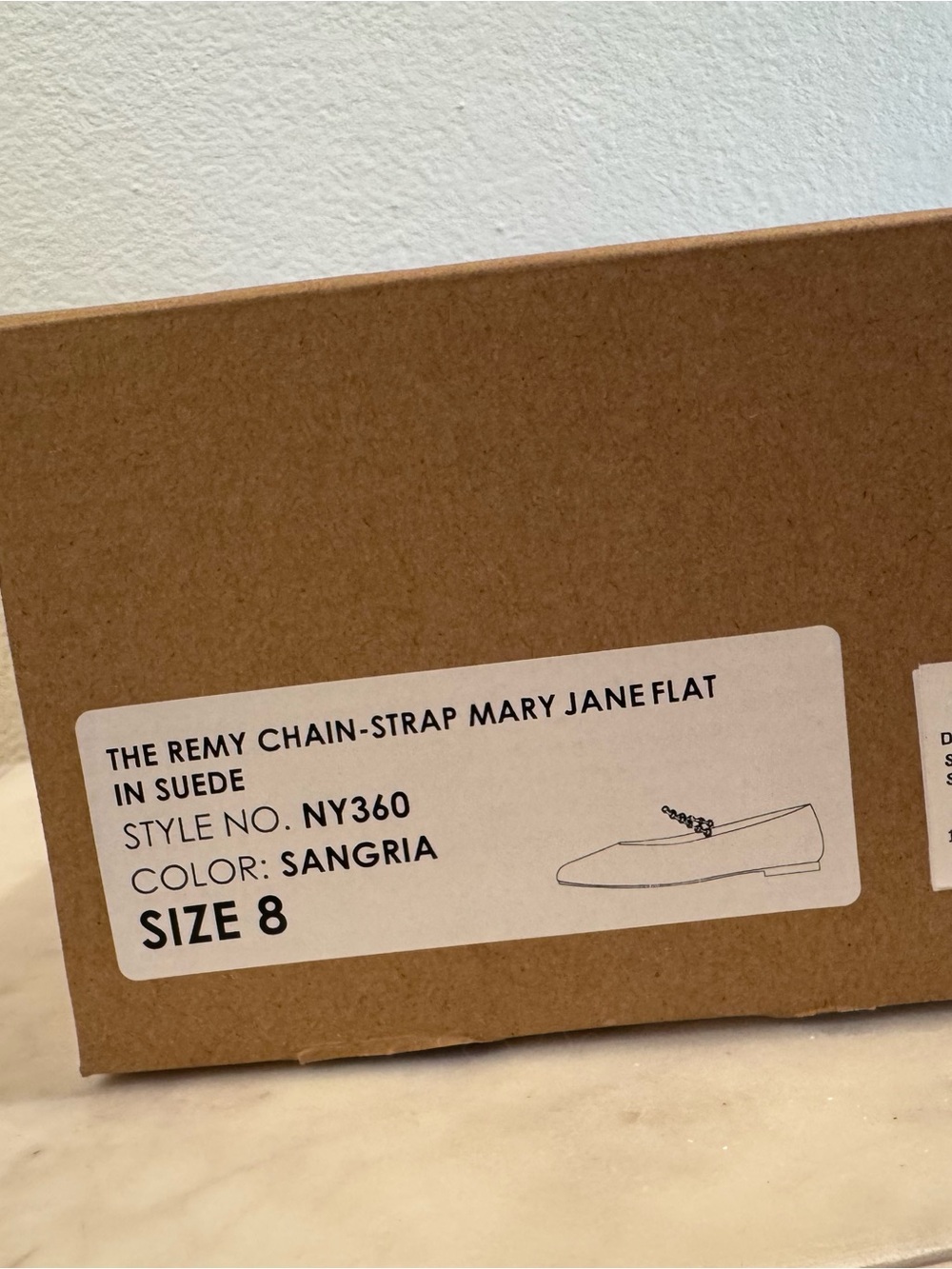 Madewell NWT The Remy Mary Jane Flat Chain Charm Strap in Suede Sangria Size 8 - Picture 7 of 9